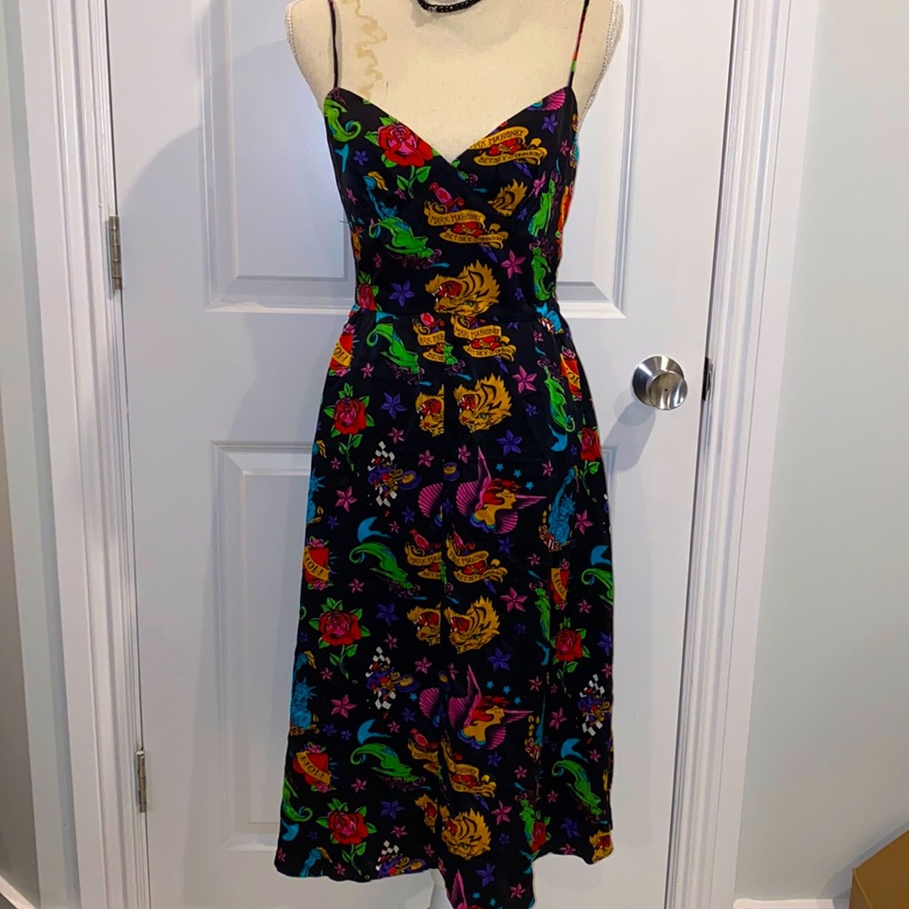 Mark Mahoney for Betsy Johnson 100% silk dress